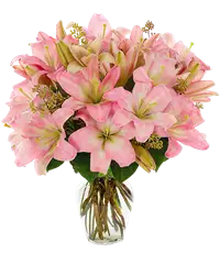 Bouquet gigli rosa